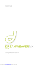 Macromedia DREAMWEAVER MX 2004-USING DREAMWEAVER Use Manual