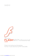 MACROMEDIA FLASH MX 2004 - FLASH LITE AUTHORING GUIDELINES FOR THE I-MODE SERVICE Manuallines
