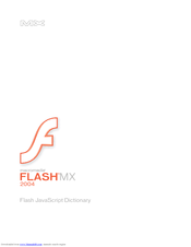 Macromedia FLASH MX 2004-FLASH JAVASCRIPT DICTIONARY Manual