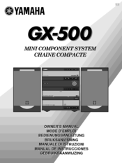 Yamaha GX-500RDS Owner's Manual