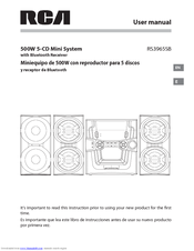 Rca RS3965SB User Manual