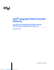 Intel SRCS14L - RAID Controller User Manual