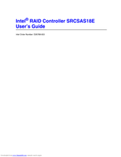Intel SRCSAS18E - RAID Controller User Manual