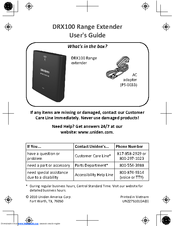 Uniden DRX100 User Manual