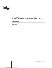 Intel SRCU41L - RAID Controller User Manual