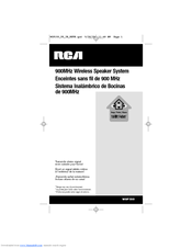 RCA WSP155 - Wireless Stereo Speaker User Manual