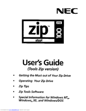 Nec FZ110A - Zip 100MB - 100 MB ZIP Drive User Manual