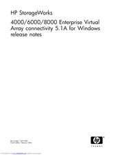 HP StorageWorks 6000 Release Note