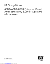 HP StorageWorks 8000 Release Note