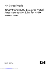 HP StorageWorks 6000 Release Note
