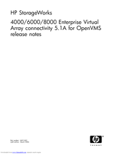 HP StorageWorks 8000 Release Note