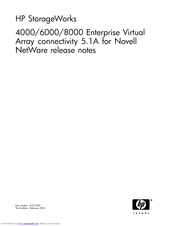 HP StorageWorks 8000 Release Note