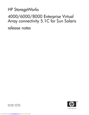 HP StorageWorks 8000 Release Note