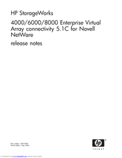 HP StorageWorks 8000 Release Note