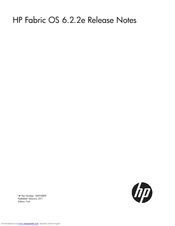 HP Fabric OS 6.2.2e Release Note