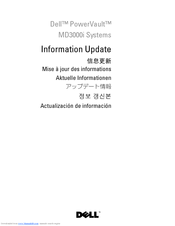 Dell PowerVault MD3000i Information Update