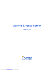 Acronis LICENSE SERVER User Manual