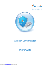 ACRONIS DRIVE MONITOR User Manual