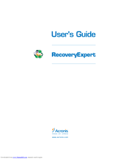 Acronis RECOVERYEXPERT User Manual