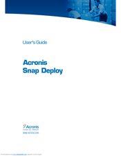 Acronis SNAP DEPLOY Manual
