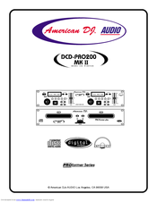 AMERICAN AUDIO PROformer DCD-PR200 MK2 Manual