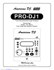 American DJ PRO-DJ1S Manual
