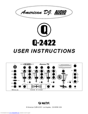 American DJ Q-2422/X User Instructions