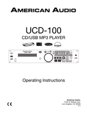 AMERICAN AUDIO UCD-100 - 9-10 Operating Instructions Manual