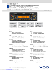 VDO CD 9303UB-CV - Datasheet
