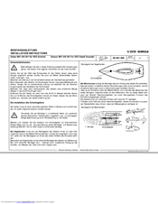 VDO DEPTH SOUNDER Installation Manual