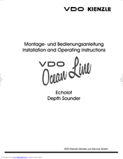 VDO Ocean Line Echolot DEPTH SOUNDER Manual