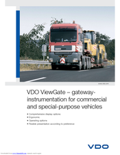 Vdo VDO VIEWGATE Brochure