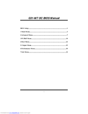 BIOSTAR G31-M7 OC - SETUP Manual