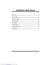 BIOSTAR GF8200 M2 PLUS - BIOS Manual