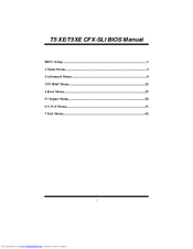 BIOSTAR T5XE CFX-SLI Bios Manual