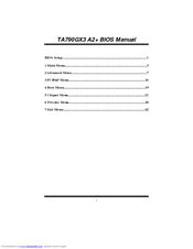 BIOSTAR TFORCE TA790GX3 A2 Manual