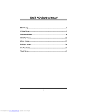 BIOSTAR TH55 HD - BIOS Manual