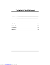 BIOSTAR TP67XE - BIOS Manual