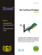 ZONET ZEW1603 Product Data