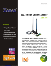 ZONET ZEW1690 Datasheet