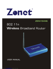 ZONET ZSR4154WE User Manual