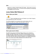 IBM LOTUS NOTES MAIL 6 Manual