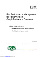 IBM PERFORMANCE MANAGEMENT FOR POWER SYSTEMS - GRAPH REFERENCE DOCUMENT 10-2010 Reference