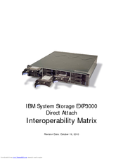 IBM SYSTEM STORAGE EXP3000 Direct Attach Manual