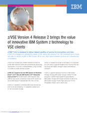 Ibm ZVSE V4.2 Brochure