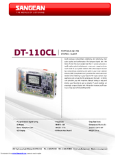 SANGEAN DT-110CL Brochure