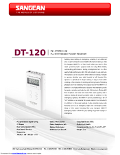 Sangean DT-120 Manuals | ManualsLib