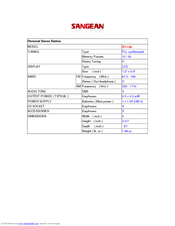 Sangean DT-120 Manuals | ManualsLib