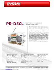 SANGEAN PR-D5CL Brochure