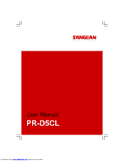 SANGEAN PR-D5CL User Manual